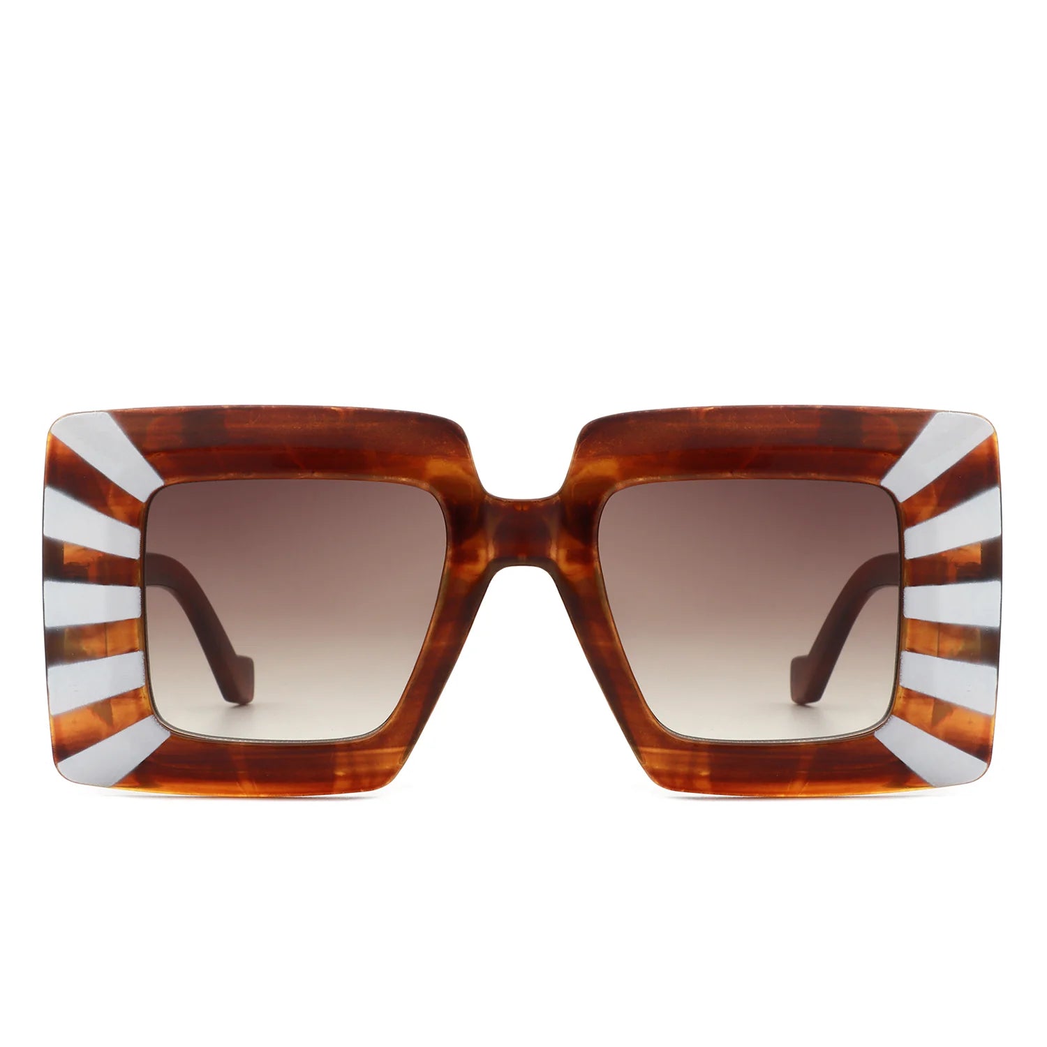 VR2118 - FASHION SQUARE FLAT TOP OVERSIZE WOMEN SUNGLASSES