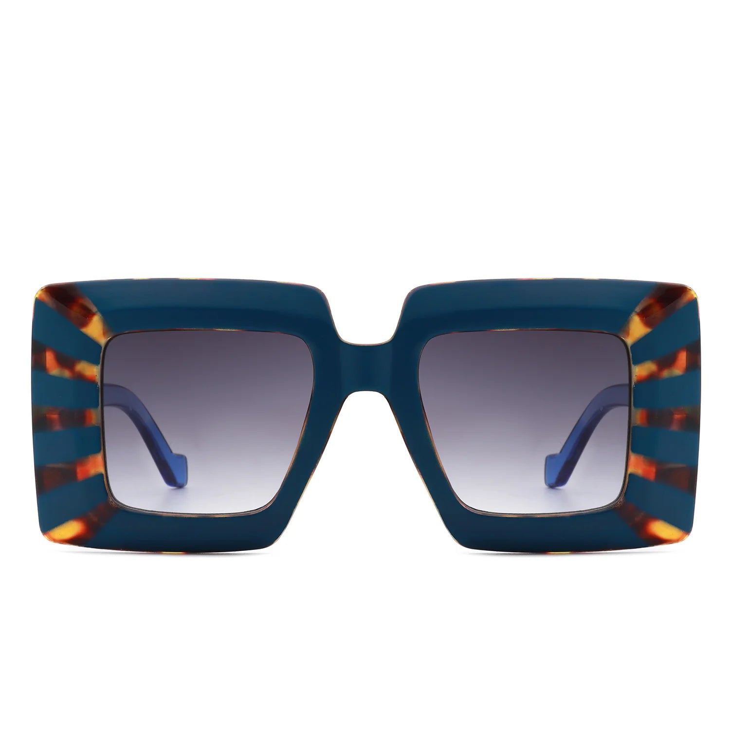 VR2118 - FASHION SQUARE FLAT TOP OVERSIZE WOMEN SUNGLASSES