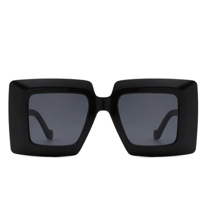 VR2118 - FASHION SQUARE FLAT TOP OVERSIZE WOMEN SUNGLASSES