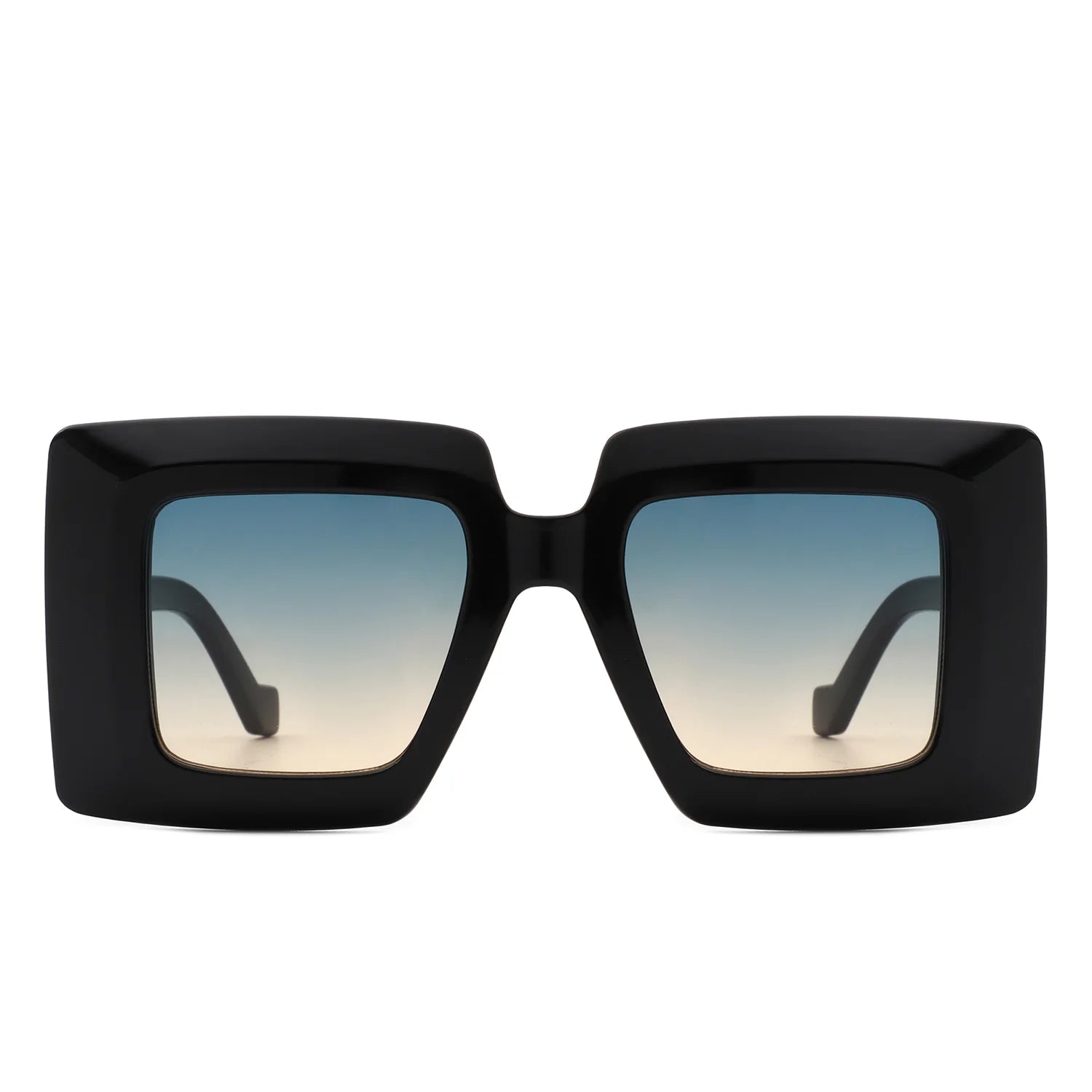 VR2118 - FASHION SQUARE FLAT TOP OVERSIZE WOMEN SUNGLASSES
