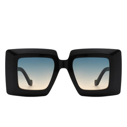VR2118 - FASHION SQUARE FLAT TOP OVERSIZE WOMEN SUNGLASSES