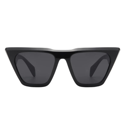 VR2125 - SQUARE RETRO OVERSIZE FLAT TOP FASHION CAT EYE SUNGLASSES