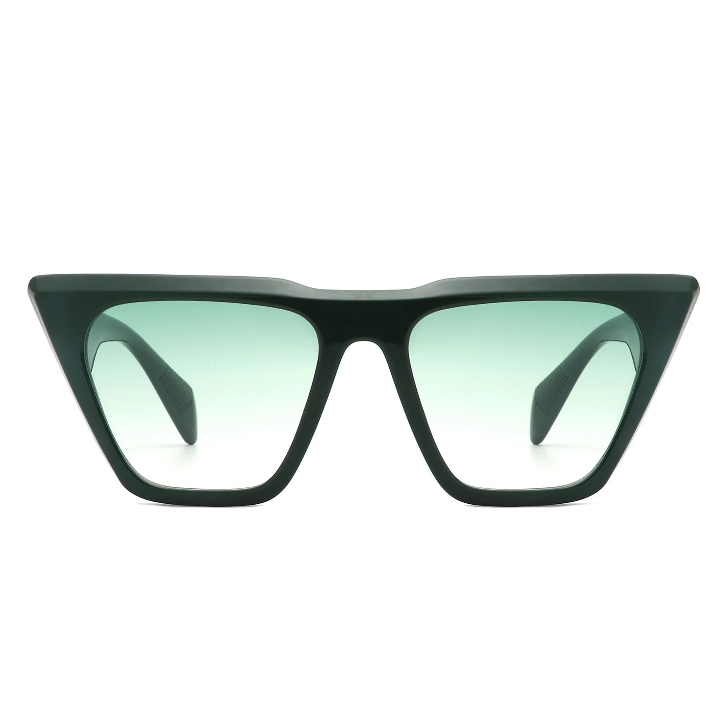 VR2125 - SQUARE RETRO OVERSIZE FLAT TOP FASHION CAT EYE SUNGLASSES