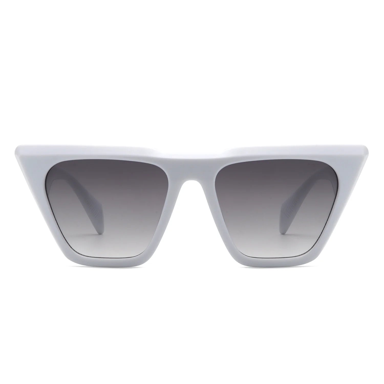 VR2125 - SQUARE RETRO OVERSIZE FLAT TOP FASHION CAT EYE SUNGLASSES