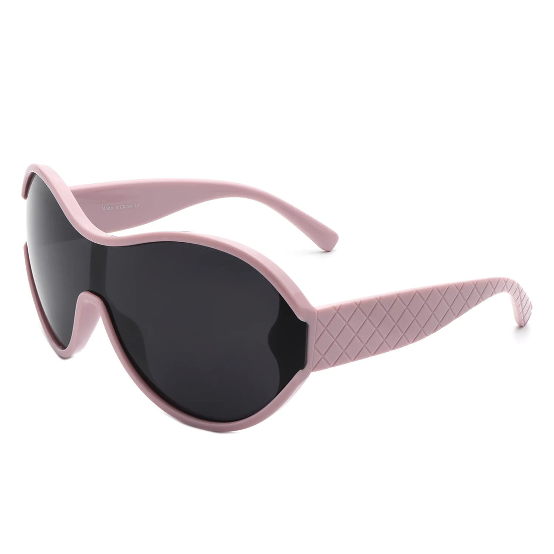 VR2127 - OVERSIZE OVAL RETRO CIRCLE FASHION CURVED ROUND SUNGLASSES