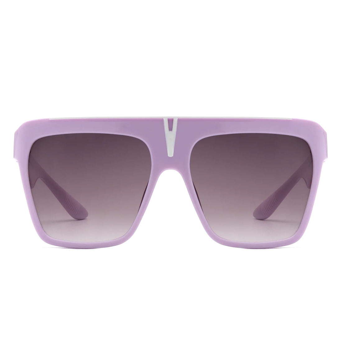 VR2131- OVERSIZE SQUARE FLAT TOP LARGE FASHION SUNGLASSES
