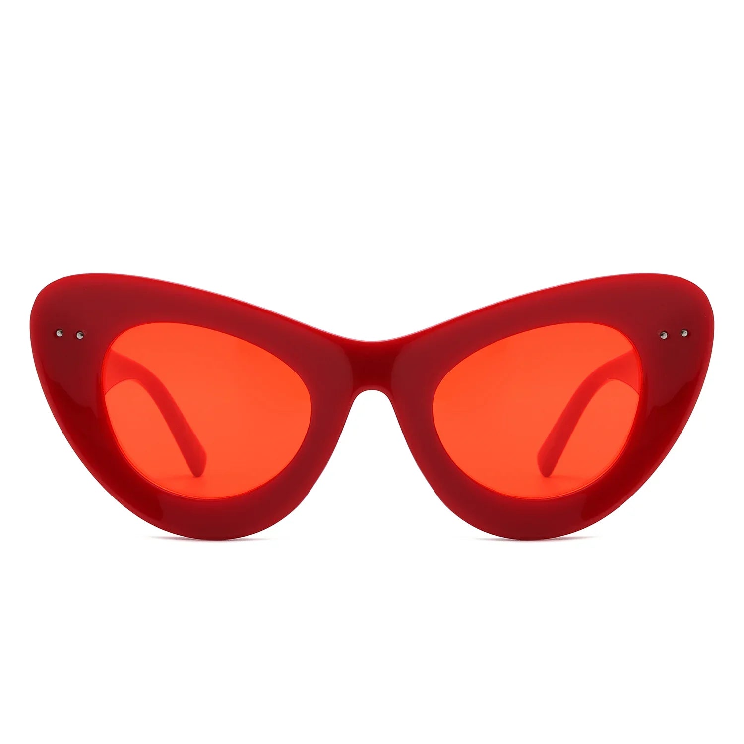 VR2133 - WOMEN FASHION RETRO ROUND CAT EYE SUNGLASSES