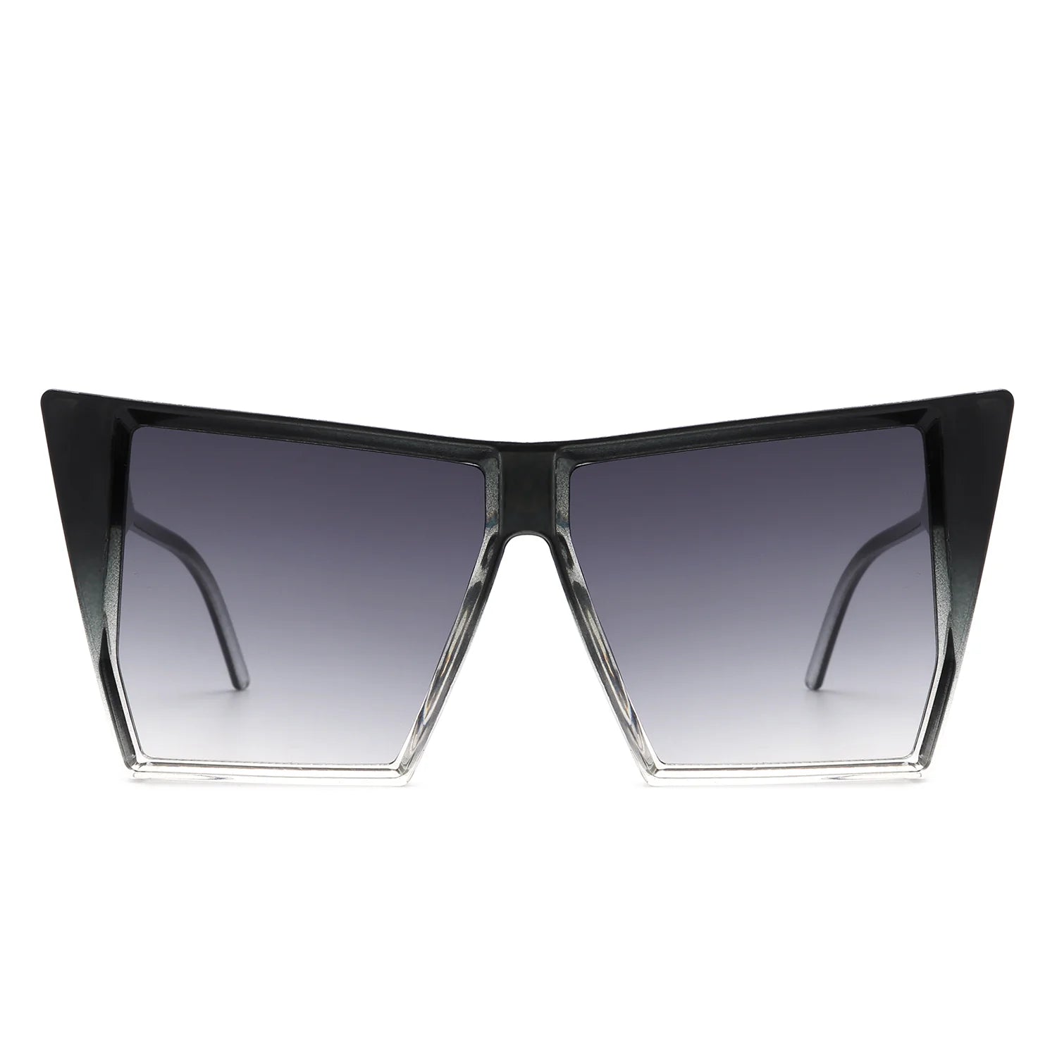 VR2135 - SQUARE OVERSIZE FLAT TOP FASHION SUNGLASSES
