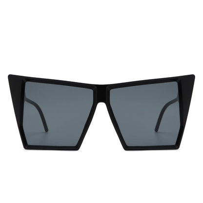 VR2135 - SQUARE OVERSIZE FLAT TOP FASHION SUNGLASSES