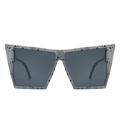 VR2135 - SQUARE OVERSIZE FLAT TOP FASHION SUNGLASSES