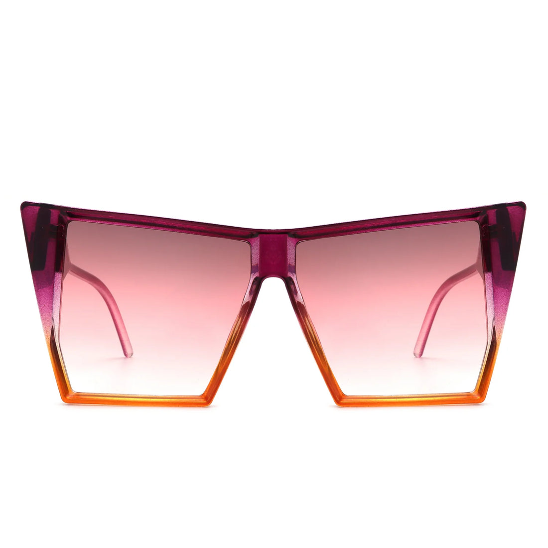 VR2135 - SQUARE OVERSIZE FLAT TOP FASHION SUNGLASSES