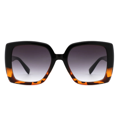 VR2139 - OVERSIZE FLAT TOP SQUARE WOMEN FASHION SUNGLASSES